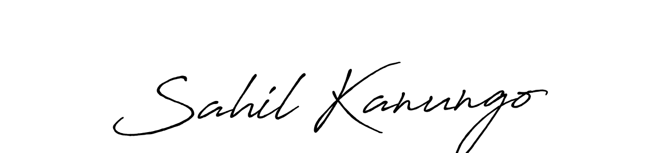 Create a beautiful signature design for name Sahil Kanungo. With this signature (Antro_Vectra_Bolder) fonts, you can make a handwritten signature for free. Sahil Kanungo signature style 7 images and pictures png