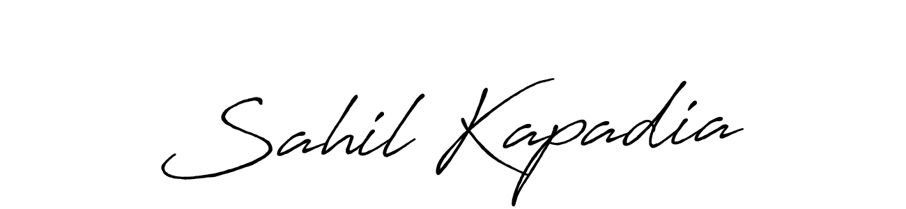 Also we have Sahil Kapadia name is the best signature style. Create professional handwritten signature collection using Antro_Vectra_Bolder autograph style. Sahil Kapadia signature style 7 images and pictures png