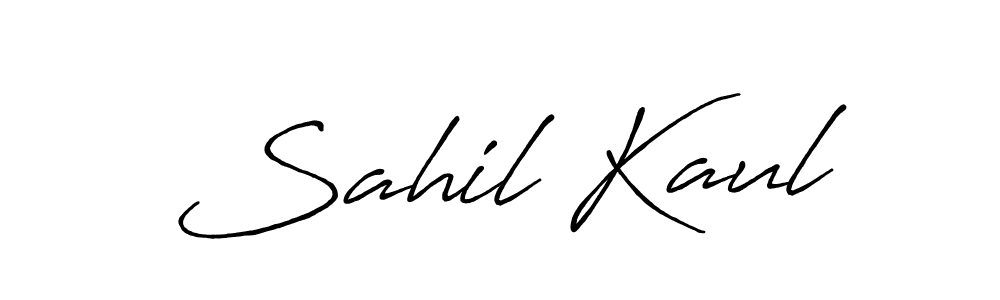 Design your own signature with our free online signature maker. With this signature software, you can create a handwritten (Antro_Vectra_Bolder) signature for name Sahil Kaul. Sahil Kaul signature style 7 images and pictures png