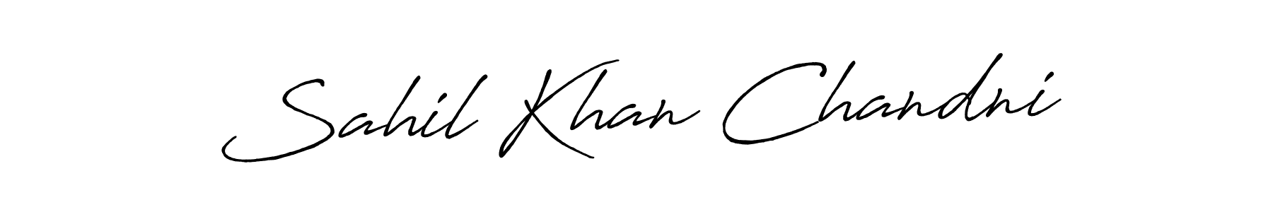 This is the best signature style for the Sahil Khan Chandni name. Also you like these signature font (Antro_Vectra_Bolder). Mix name signature. Sahil Khan Chandni signature style 7 images and pictures png