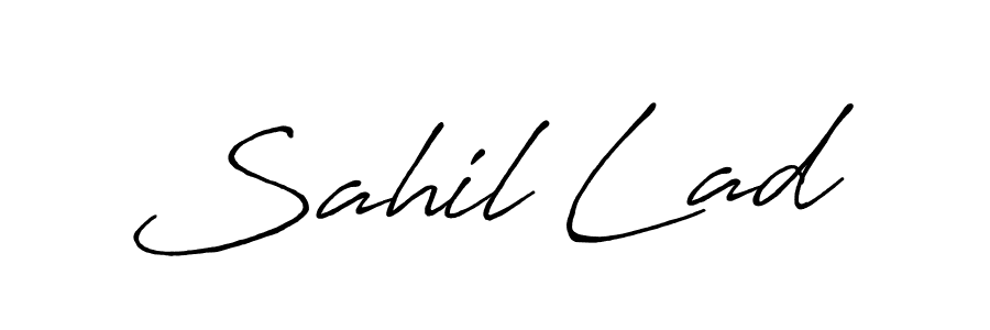 Use a signature maker to create a handwritten signature online. With this signature software, you can design (Antro_Vectra_Bolder) your own signature for name Sahil Lad. Sahil Lad signature style 7 images and pictures png