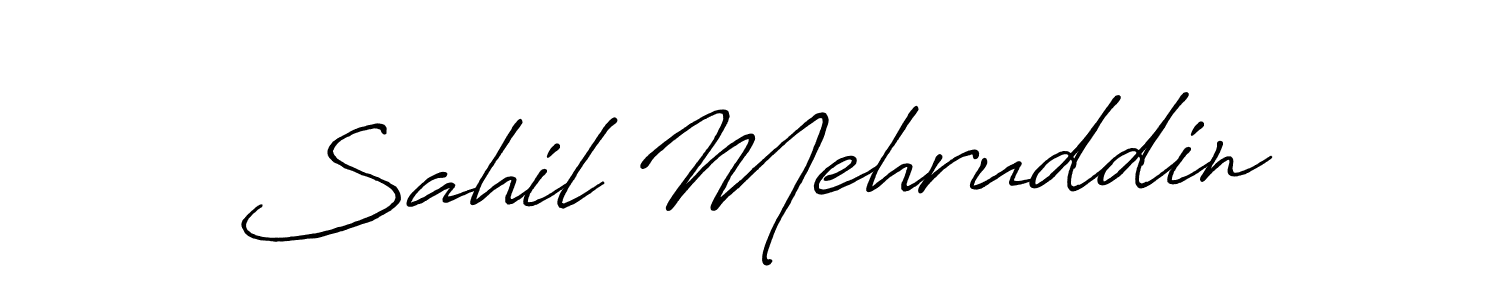 This is the best signature style for the Sahil Mehruddin name. Also you like these signature font (Antro_Vectra_Bolder). Mix name signature. Sahil Mehruddin signature style 7 images and pictures png