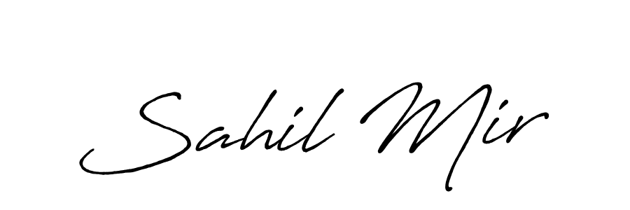 This is the best signature style for the Sahil Mir name. Also you like these signature font (Antro_Vectra_Bolder). Mix name signature. Sahil Mir signature style 7 images and pictures png