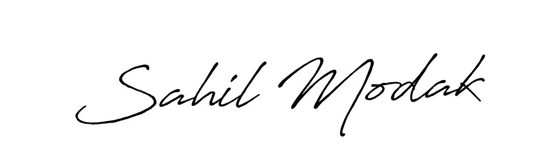 Sahil Modak stylish signature style. Best Handwritten Sign (Antro_Vectra_Bolder) for my name. Handwritten Signature Collection Ideas for my name Sahil Modak. Sahil Modak signature style 7 images and pictures png