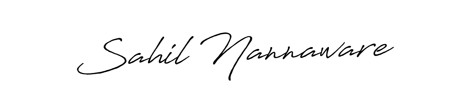 Antro_Vectra_Bolder is a professional signature style that is perfect for those who want to add a touch of class to their signature. It is also a great choice for those who want to make their signature more unique. Get Sahil Nannaware name to fancy signature for free. Sahil Nannaware signature style 7 images and pictures png