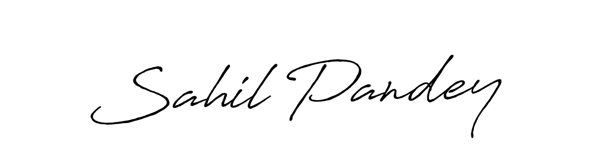 The best way (Antro_Vectra_Bolder) to make a short signature is to pick only two or three words in your name. The name Sahil Pandey include a total of six letters. For converting this name. Sahil Pandey signature style 7 images and pictures png