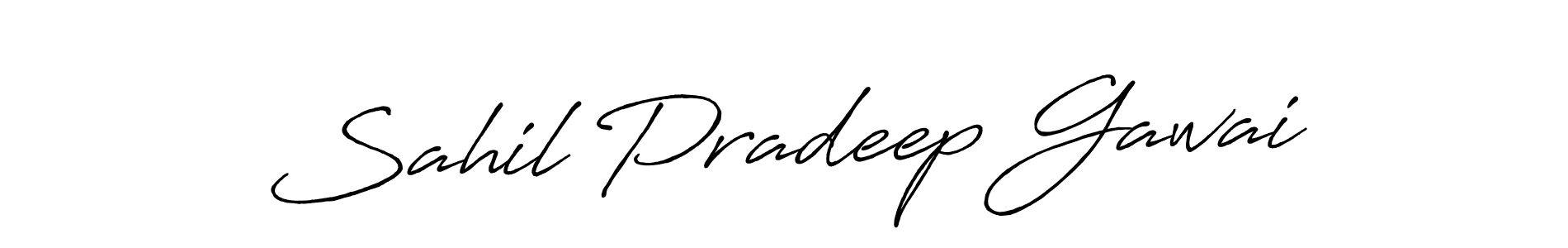 Use a signature maker to create a handwritten signature online. With this signature software, you can design (Antro_Vectra_Bolder) your own signature for name Sahil Pradeep Gawai. Sahil Pradeep Gawai signature style 7 images and pictures png