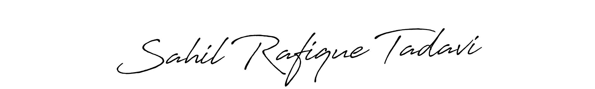 How to make Sahil Rafique Tadavi signature? Antro_Vectra_Bolder is a professional autograph style. Create handwritten signature for Sahil Rafique Tadavi name. Sahil Rafique Tadavi signature style 7 images and pictures png