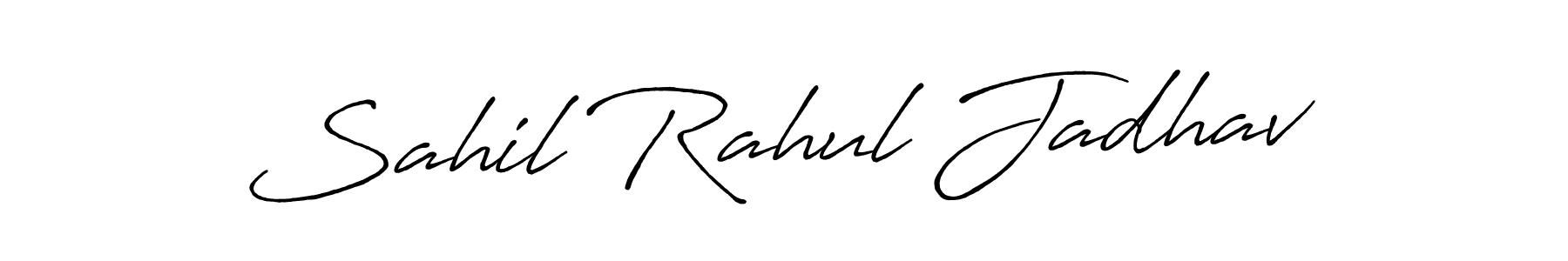 It looks lik you need a new signature style for name Sahil Rahul Jadhav. Design unique handwritten (Antro_Vectra_Bolder) signature with our free signature maker in just a few clicks. Sahil Rahul Jadhav signature style 7 images and pictures png