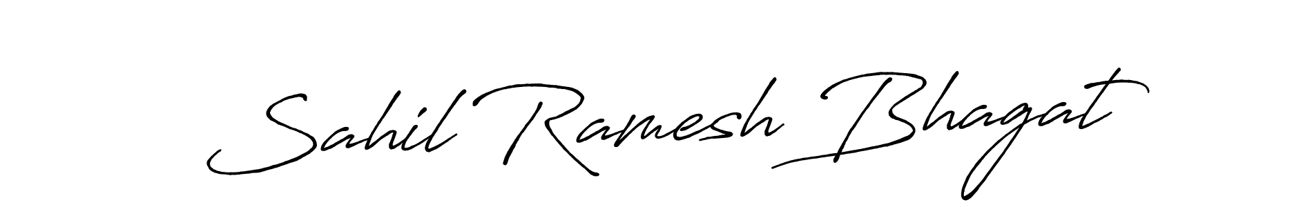 This is the best signature style for the Sahil Ramesh Bhagat name. Also you like these signature font (Antro_Vectra_Bolder). Mix name signature. Sahil Ramesh Bhagat signature style 7 images and pictures png