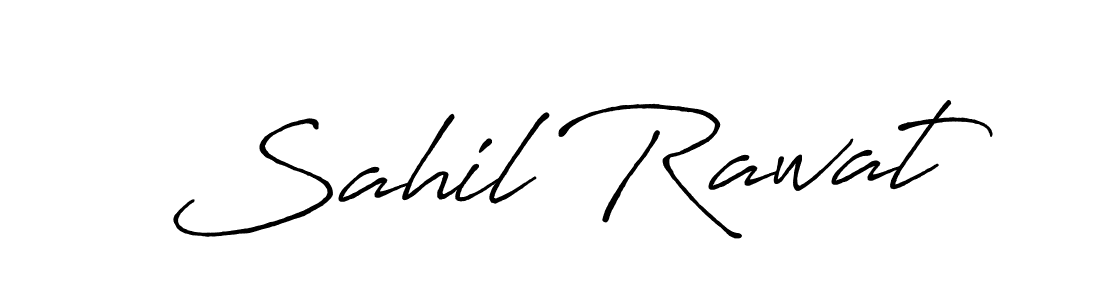 Create a beautiful signature design for name Sahil Rawat. With this signature (Antro_Vectra_Bolder) fonts, you can make a handwritten signature for free. Sahil Rawat signature style 7 images and pictures png