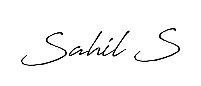 You can use this online signature creator to create a handwritten signature for the name Sahil S. This is the best online autograph maker. Sahil S signature style 7 images and pictures png