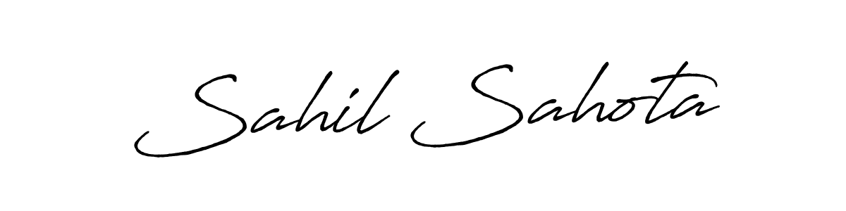 It looks lik you need a new signature style for name Sahil Sahota. Design unique handwritten (Antro_Vectra_Bolder) signature with our free signature maker in just a few clicks. Sahil Sahota signature style 7 images and pictures png