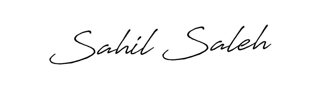 Make a short Sahil Saleh signature style. Manage your documents anywhere anytime using Antro_Vectra_Bolder. Create and add eSignatures, submit forms, share and send files easily. Sahil Saleh signature style 7 images and pictures png