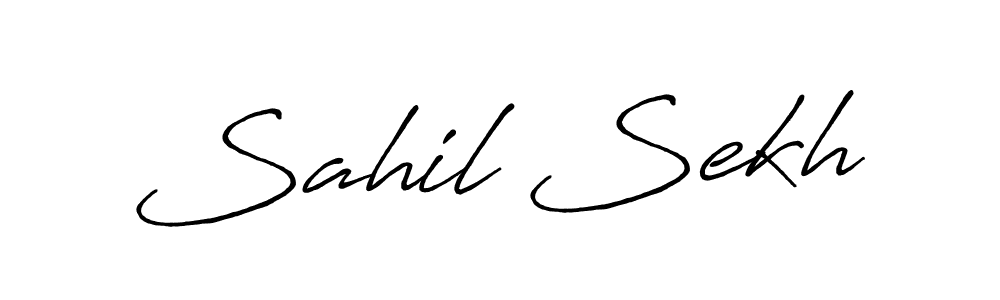 Make a short Sahil Sekh signature style. Manage your documents anywhere anytime using Antro_Vectra_Bolder. Create and add eSignatures, submit forms, share and send files easily. Sahil Sekh signature style 7 images and pictures png