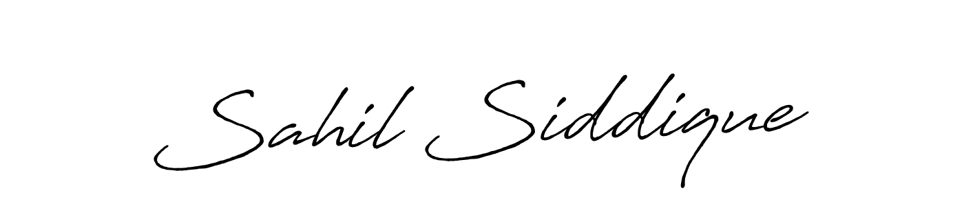 Use a signature maker to create a handwritten signature online. With this signature software, you can design (Antro_Vectra_Bolder) your own signature for name Sahil Siddique. Sahil Siddique signature style 7 images and pictures png