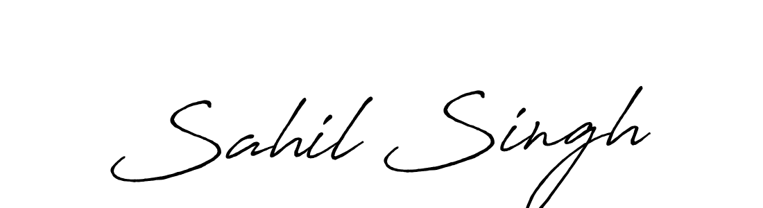Use a signature maker to create a handwritten signature online. With this signature software, you can design (Antro_Vectra_Bolder) your own signature for name Sahil Singh. Sahil Singh signature style 7 images and pictures png