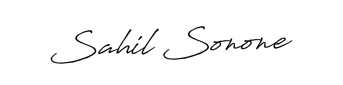 Make a beautiful signature design for name Sahil Sonone. Use this online signature maker to create a handwritten signature for free. Sahil Sonone signature style 7 images and pictures png