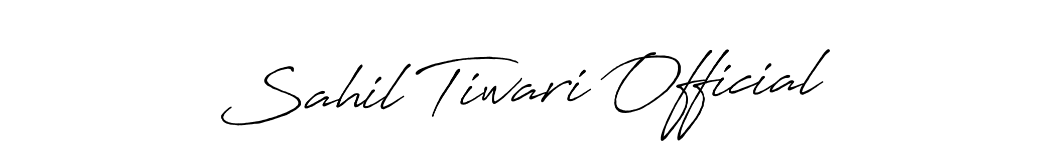 The best way (Antro_Vectra_Bolder) to make a short signature is to pick only two or three words in your name. The name Sahil Tiwari Official include a total of six letters. For converting this name. Sahil Tiwari Official signature style 7 images and pictures png