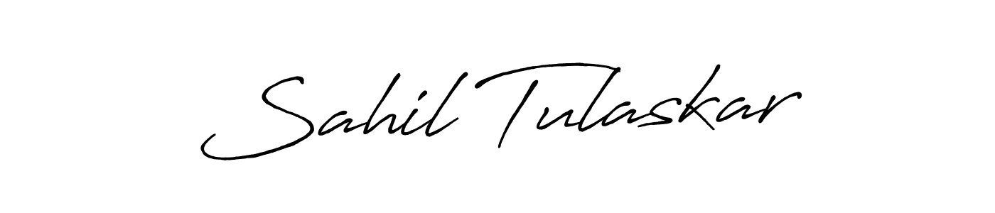 How to make Sahil Tulaskar signature? Antro_Vectra_Bolder is a professional autograph style. Create handwritten signature for Sahil Tulaskar name. Sahil Tulaskar signature style 7 images and pictures png