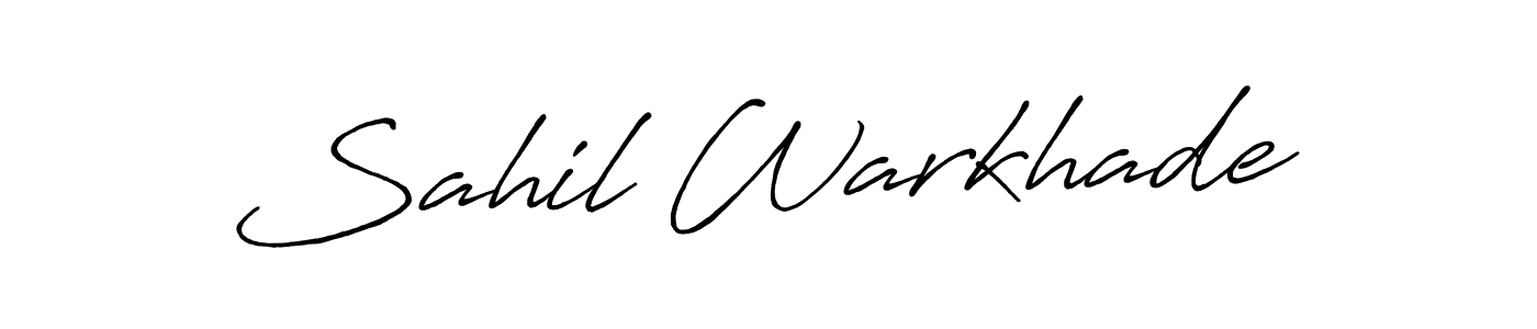 Similarly Antro_Vectra_Bolder is the best handwritten signature design. Signature creator online .You can use it as an online autograph creator for name Sahil Warkhade. Sahil Warkhade signature style 7 images and pictures png