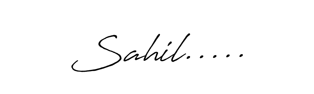 Make a short Sahil..... signature style. Manage your documents anywhere anytime using Antro_Vectra_Bolder. Create and add eSignatures, submit forms, share and send files easily. Sahil..... signature style 7 images and pictures png