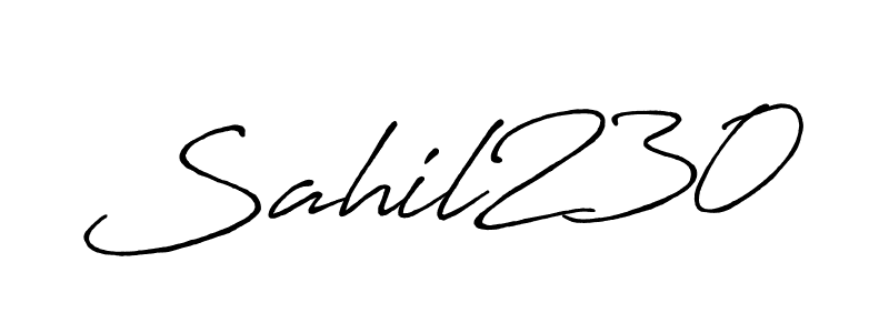 You can use this online signature creator to create a handwritten signature for the name Sahil230. This is the best online autograph maker. Sahil230 signature style 7 images and pictures png