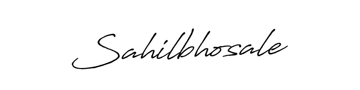 Design your own signature with our free online signature maker. With this signature software, you can create a handwritten (Antro_Vectra_Bolder) signature for name Sahilbhosale. Sahilbhosale signature style 7 images and pictures png