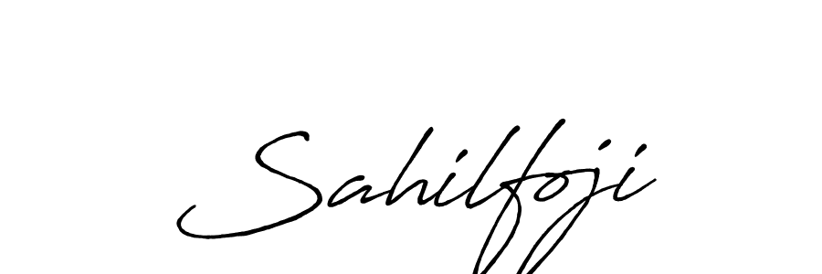 Also we have Sahilfoji name is the best signature style. Create professional handwritten signature collection using Antro_Vectra_Bolder autograph style. Sahilfoji signature style 7 images and pictures png