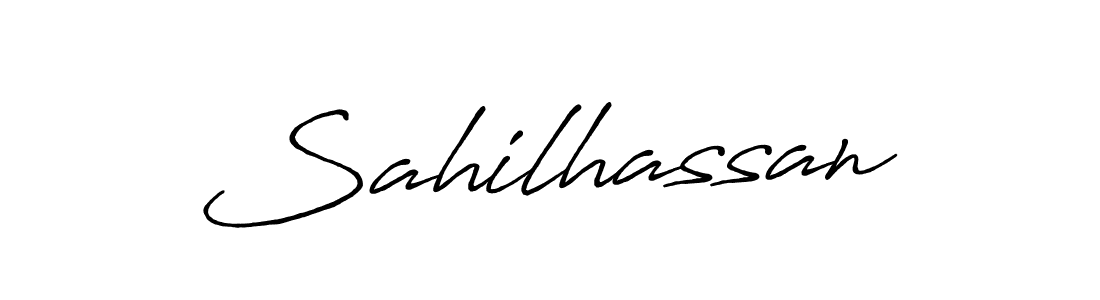 You should practise on your own different ways (Antro_Vectra_Bolder) to write your name (Sahilhassan) in signature. don't let someone else do it for you. Sahilhassan signature style 7 images and pictures png