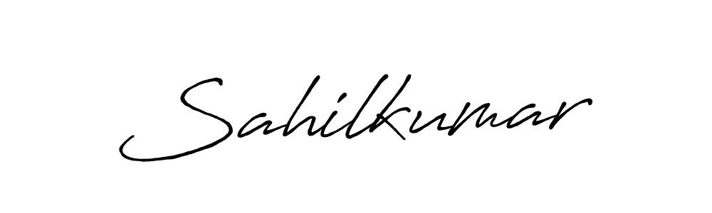 Antro_Vectra_Bolder is a professional signature style that is perfect for those who want to add a touch of class to their signature. It is also a great choice for those who want to make their signature more unique. Get Sahilkumar name to fancy signature for free. Sahilkumar signature style 7 images and pictures png