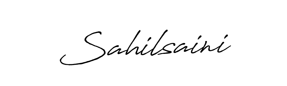 Sahilsaini stylish signature style. Best Handwritten Sign (Antro_Vectra_Bolder) for my name. Handwritten Signature Collection Ideas for my name Sahilsaini. Sahilsaini signature style 7 images and pictures png