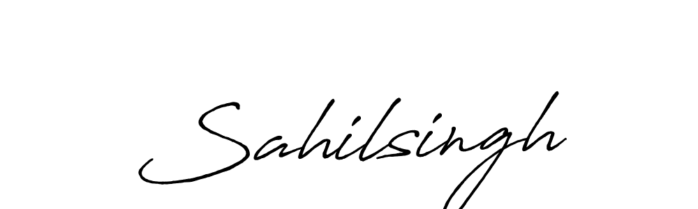 Make a beautiful signature design for name Sahilsingh. Use this online signature maker to create a handwritten signature for free. Sahilsingh signature style 7 images and pictures png
