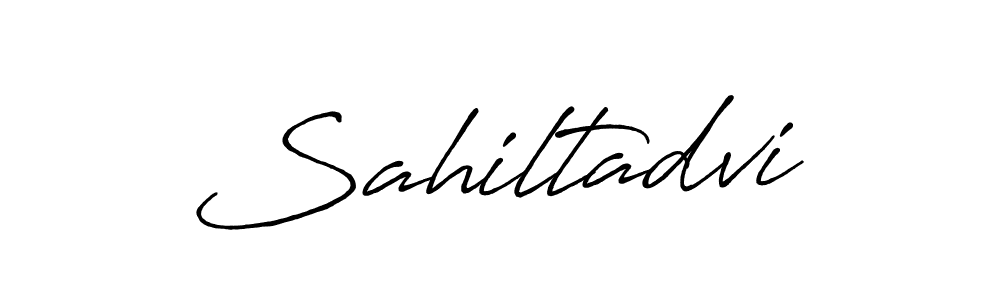 Design your own signature with our free online signature maker. With this signature software, you can create a handwritten (Antro_Vectra_Bolder) signature for name Sahiltadvi. Sahiltadvi signature style 7 images and pictures png