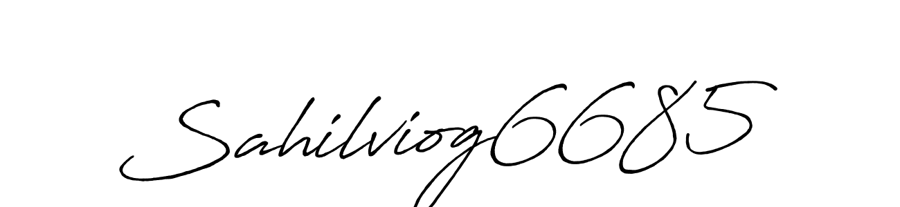 You should practise on your own different ways (Antro_Vectra_Bolder) to write your name (Sahilviog6685) in signature. don't let someone else do it for you. Sahilviog6685 signature style 7 images and pictures png