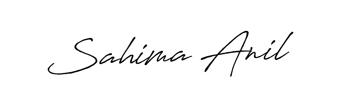 Design your own signature with our free online signature maker. With this signature software, you can create a handwritten (Antro_Vectra_Bolder) signature for name Sahima Anil. Sahima Anil signature style 7 images and pictures png