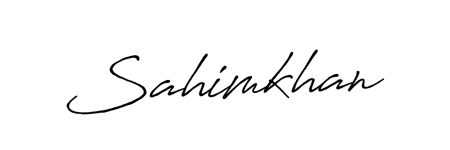 It looks lik you need a new signature style for name Sahimkhan. Design unique handwritten (Antro_Vectra_Bolder) signature with our free signature maker in just a few clicks. Sahimkhan signature style 7 images and pictures png