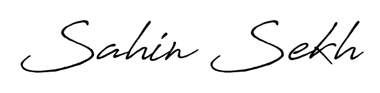 You can use this online signature creator to create a handwritten signature for the name Sahin Sekh. This is the best online autograph maker. Sahin Sekh signature style 7 images and pictures png
