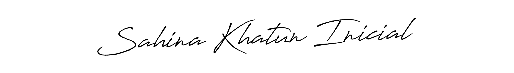 How to make Sahina Khatun Inicial name signature. Use Antro_Vectra_Bolder style for creating short signs online. This is the latest handwritten sign. Sahina Khatun Inicial signature style 7 images and pictures png