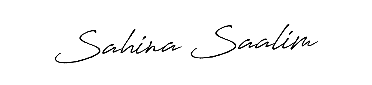 Design your own signature with our free online signature maker. With this signature software, you can create a handwritten (Antro_Vectra_Bolder) signature for name Sahina Saalim. Sahina Saalim signature style 7 images and pictures png