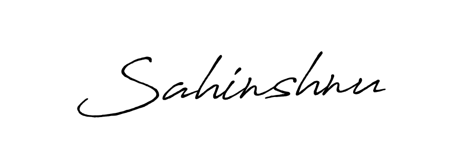 Use a signature maker to create a handwritten signature online. With this signature software, you can design (Antro_Vectra_Bolder) your own signature for name Sahinshnu. Sahinshnu signature style 7 images and pictures png