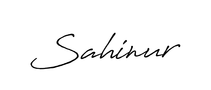 How to make Sahinur name signature. Use Antro_Vectra_Bolder style for creating short signs online. This is the latest handwritten sign. Sahinur signature style 7 images and pictures png