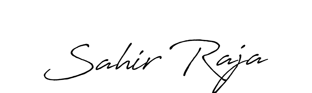 Design your own signature with our free online signature maker. With this signature software, you can create a handwritten (Antro_Vectra_Bolder) signature for name Sahir Raja. Sahir Raja signature style 7 images and pictures png