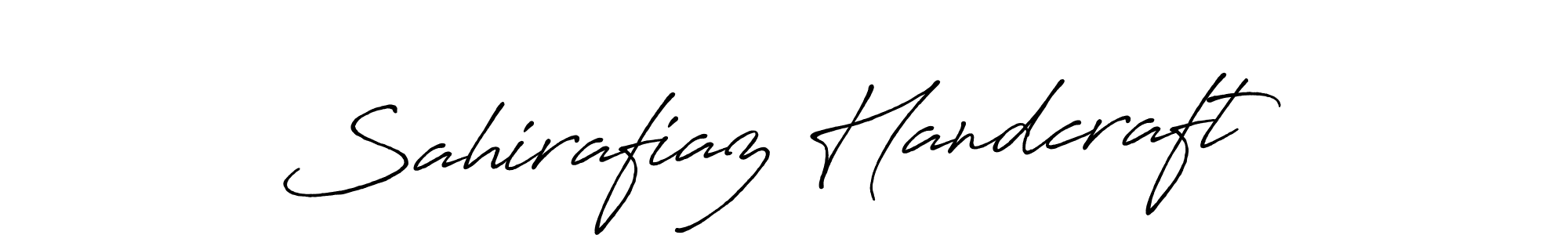 Similarly Antro_Vectra_Bolder is the best handwritten signature design. Signature creator online .You can use it as an online autograph creator for name Sahirafiaz Handcraft. Sahirafiaz Handcraft signature style 7 images and pictures png