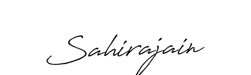 Make a beautiful signature design for name Sahirajain. With this signature (Antro_Vectra_Bolder) style, you can create a handwritten signature for free. Sahirajain signature style 7 images and pictures png