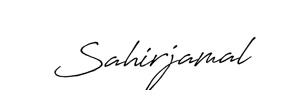 The best way (Antro_Vectra_Bolder) to make a short signature is to pick only two or three words in your name. The name Sahirjamal include a total of six letters. For converting this name. Sahirjamal signature style 7 images and pictures png
