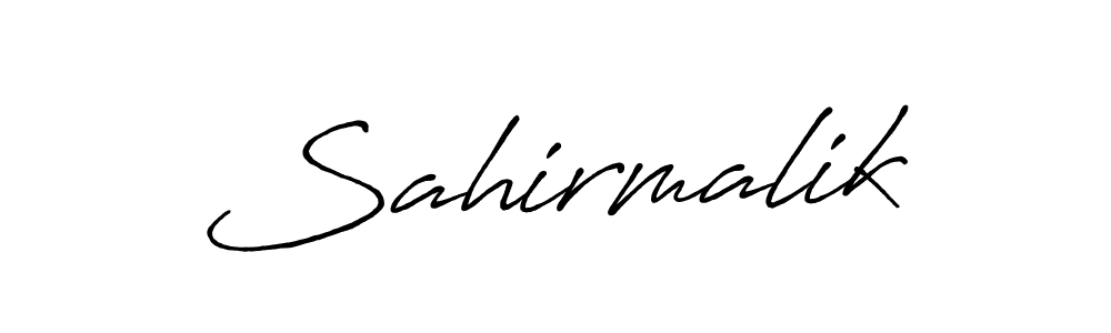 Design your own signature with our free online signature maker. With this signature software, you can create a handwritten (Antro_Vectra_Bolder) signature for name Sahirmalik. Sahirmalik signature style 7 images and pictures png