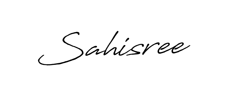 if you are searching for the best signature style for your name Sahisree. so please give up your signature search. here we have designed multiple signature styles  using Antro_Vectra_Bolder. Sahisree signature style 7 images and pictures png