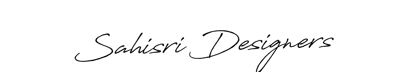 Use a signature maker to create a handwritten signature online. With this signature software, you can design (Antro_Vectra_Bolder) your own signature for name Sahisri Designers. Sahisri Designers signature style 7 images and pictures png