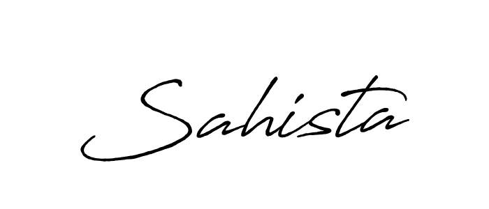 Sahista stylish signature style. Best Handwritten Sign (Antro_Vectra_Bolder) for my name. Handwritten Signature Collection Ideas for my name Sahista. Sahista signature style 7 images and pictures png